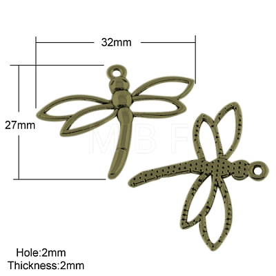 Tibetan Style Alloy Pendants TIBEP-4658-AB-FF-1