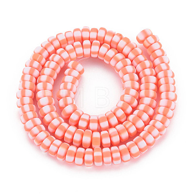 Handmade Polymer Clay Beads Strands X-CLAY-N008-042F-1