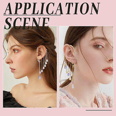 Alloy Climber Wrap Around Ear Cuff Findings FIND-CN0001-22-1