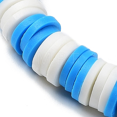 7Pcs 7 Style Polymer Clay Heishi Surfer Stretch Bracelets Set BJEW-SW00088-01-1