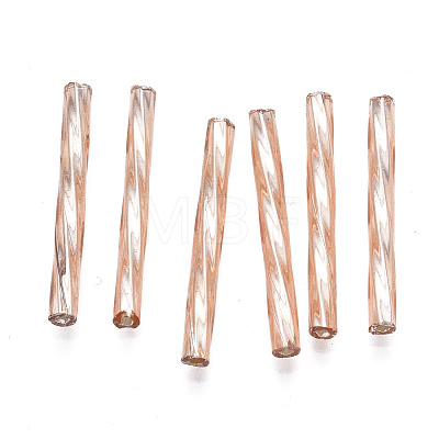 Opaque Glass Twisted Bugle Beads SEED-T005-15-B02-1