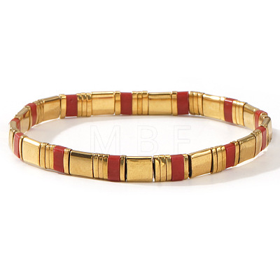 Glass Seed Beads Stretch Bracelets for Women MR9301-2-1