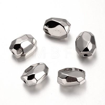 Faceted Oval CCB Plastic Beads CCB-J033-05P-1