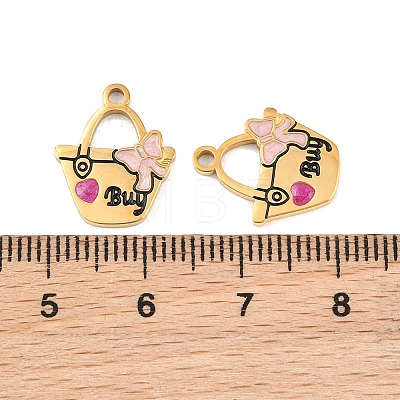 304 Stainless Steel with Enamel Pendants SA-CBAA937-10A-G-1
