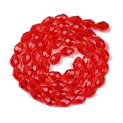 Transparent Imitation Jade Glass Beads Strands GLAA-N005-T4mm-D12-1