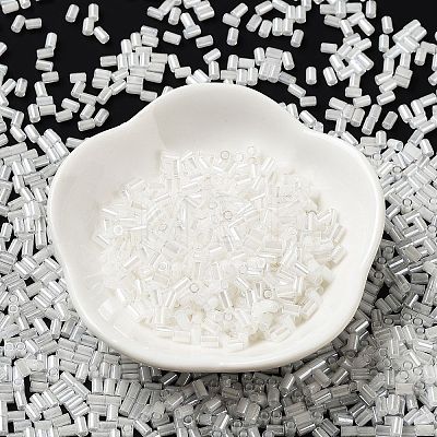 Glass Round Bugle Beads X-SEED-Z002-A-D01-1