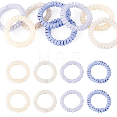 8Pcs 4 Colors Plastic Hair Accessories OHAR-TADJ0001-01-1