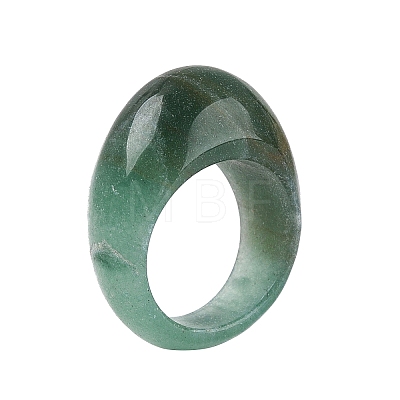 Natural Green Aventurine Finger Rings for Unisex G-Q601-19E-1