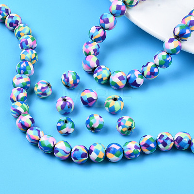 Handmade Polymer Clay Beads Strands CLAY-T020-01-1