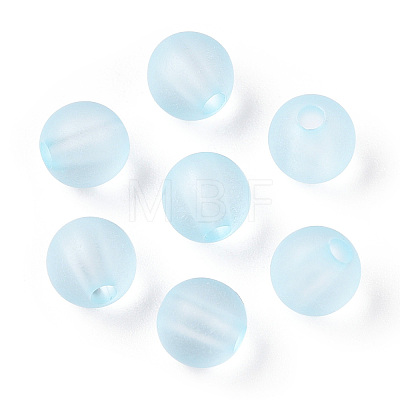 Transparent Acrylic Ball Beads FACR-R021-8mm-06-1