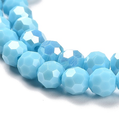 Opaque Glass Beads Stands X-EGLA-A035-P6mm-B08-1