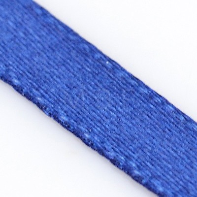 1/4 inch(6mm) Dark Blue Satin Ribbon X-RC6mmY038-1
