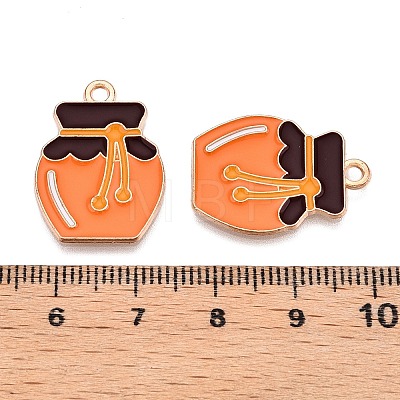 Thanksgiving Day Theme Alloy Enamel Pendants ENAM-T020-35G-1