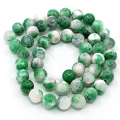 Natural Persian Jade Beads Strands G-D434-6mm-28-1
