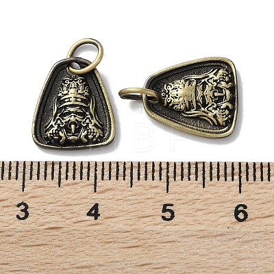 Tibetan Style Brass Pendants KK-M284-35AB-1