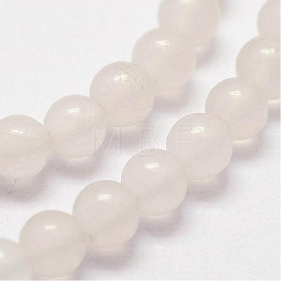 Natural White Jade Beads Strands G-N0190-09-3mm-1