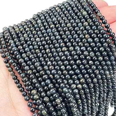 Natural Blue Tiger Eye(Dyed & Heated) Beads Strands LS-G-M438-A04-01-1