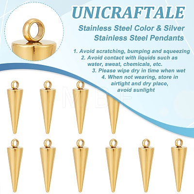 Unicraftale 20Pcs 304 Stainless Steel Pendants STAS-UN0048-02-1
