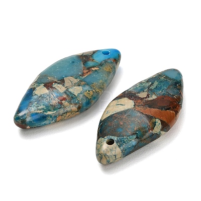 Dyed Natural Imperial Jasper Pendants G-H355-01D-1