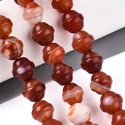 Dyed Natural Agate Beads Strands G-T144-27C-1