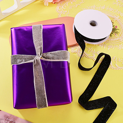 10 Yards Polyester Velvet Ribbon OCOR-TA0004-13D-1