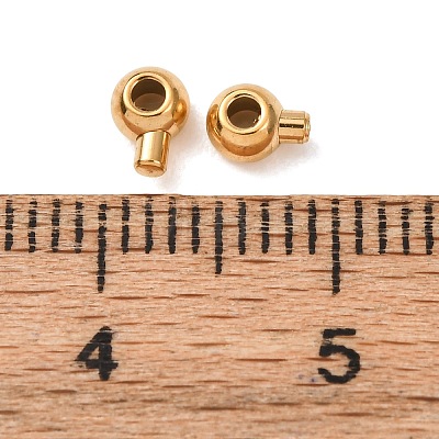 304 Stainless Steel Crimp Beads LS-STAS-A151-05G-1
