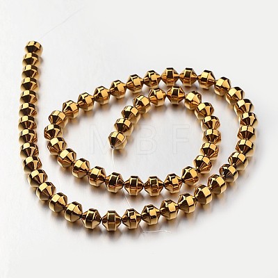 Electroplate Non-magnetic Synthetic Hematite Bead Strands G-F300-31A-03-1