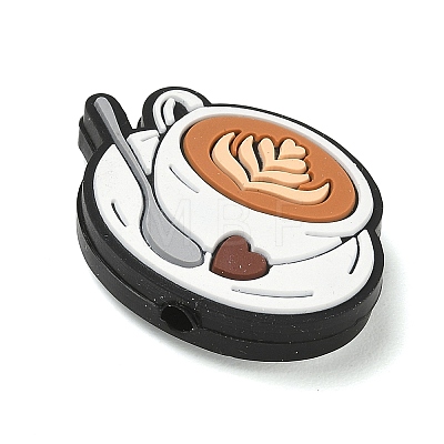 Coffee Theme Silicone Beads SL-CBACE28-01E-1