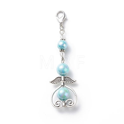 Angel Clip-on Charms HJEW-JM00748-1