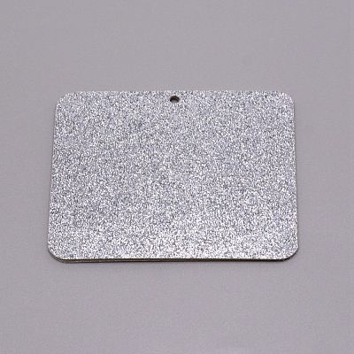 Horizontal Design Rectangle Felt Glitter Photo Frame Card HJEW-WH0036-12C-1