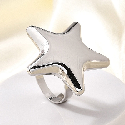 304 Stainless Steel Adjustable Finger Ring RJEW-H244-07P-1