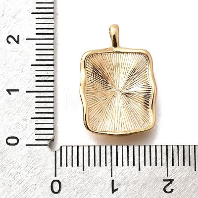 Brass Micro Pave Cubic Zirconia Pendants KK-M318-37G-1