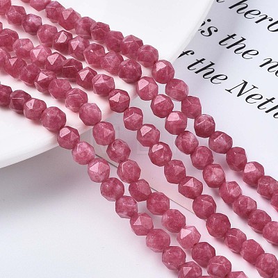 Natural Rhodochrosite Beads Strands G-S149-10-6mm-1