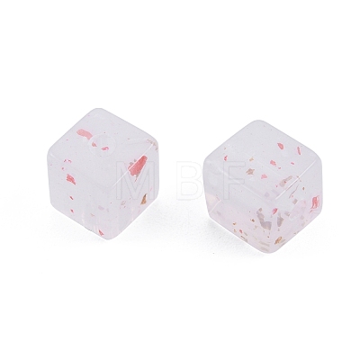 Marbled Stone Style Opaque Acrylic Beads OACR-G009-11-1