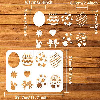 Plastic Drawing Painting Stencils Templates DIY-WH0396-647-1