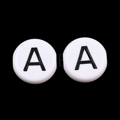 Opaque Acrylic European Beads AC-CBA3BDD-01A-1