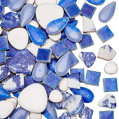 500Pcs 4 Styles Porcelain Mosaic Tiles PORC-SP0001-24-1