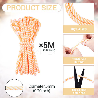 5M Polyester Twisted Round Cord OCOR-TA0003-87-1