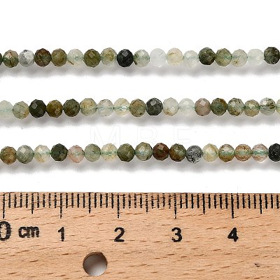 Natural Green Rutilated Quartz Beads Strands G-RM2025-A14-3mm-B-1