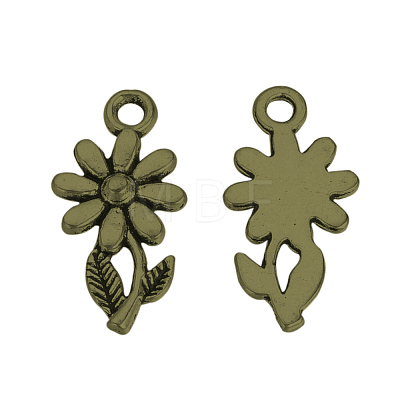 Tibetan Style Alloy Pendants TIBEP-Q064-158AB-NR-1