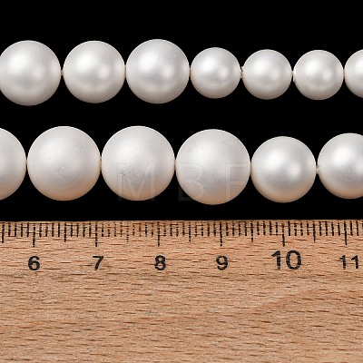 Electroplated Shell Pearl Graduated Beads Strands SH-CBA8E5B-02-1