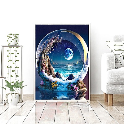 Moon Diamond Picture for Living Room Bedroom Decorative Painting PW-WG092C0-02-1