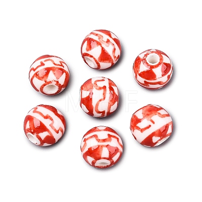 Handmade Porcelain Beads PORC-Q007-07E-1