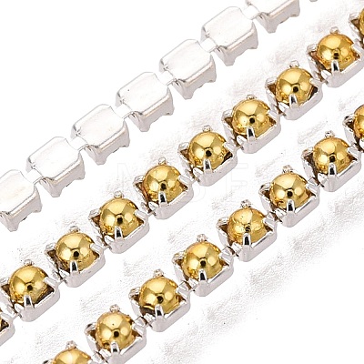Iron & ABS Plastic Imitation Pearl Tennis Chains CH-Q006-01A-02-1