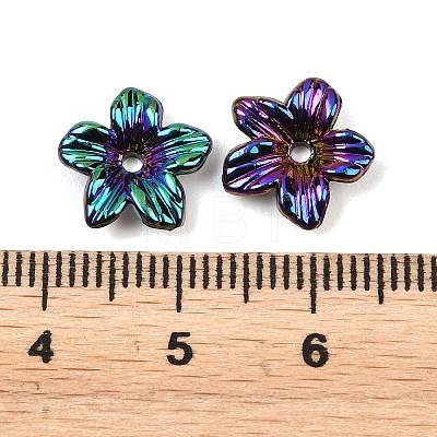 UV Plating Opaque Acrylic Bead Cap OACR-K001-40H-1