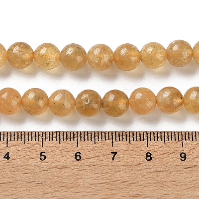 Natural Yellow Garnet Beads Strands G-Z129-C01-8mm-02-1