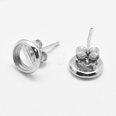 925 Sterling Silver Stud Earring Findings STER-F032-04S-1