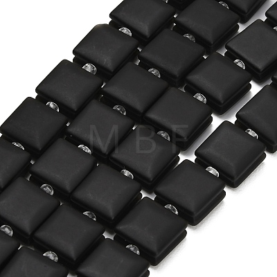 Natural Frosted Obsidian Beads Strands GG-F802-B15-01-1