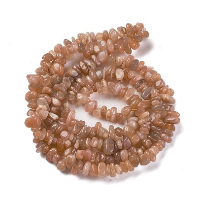 Natural Multi-Moonstone Chip Beads Strands G-M205-19A-1