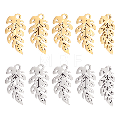 Unicraftale 16Pcs 2 Colors 304 Stainless Steel Pendants STAS-UN0039-51-1